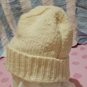 White Winter cap